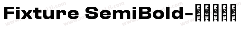 Fixture SemiBold字体转换